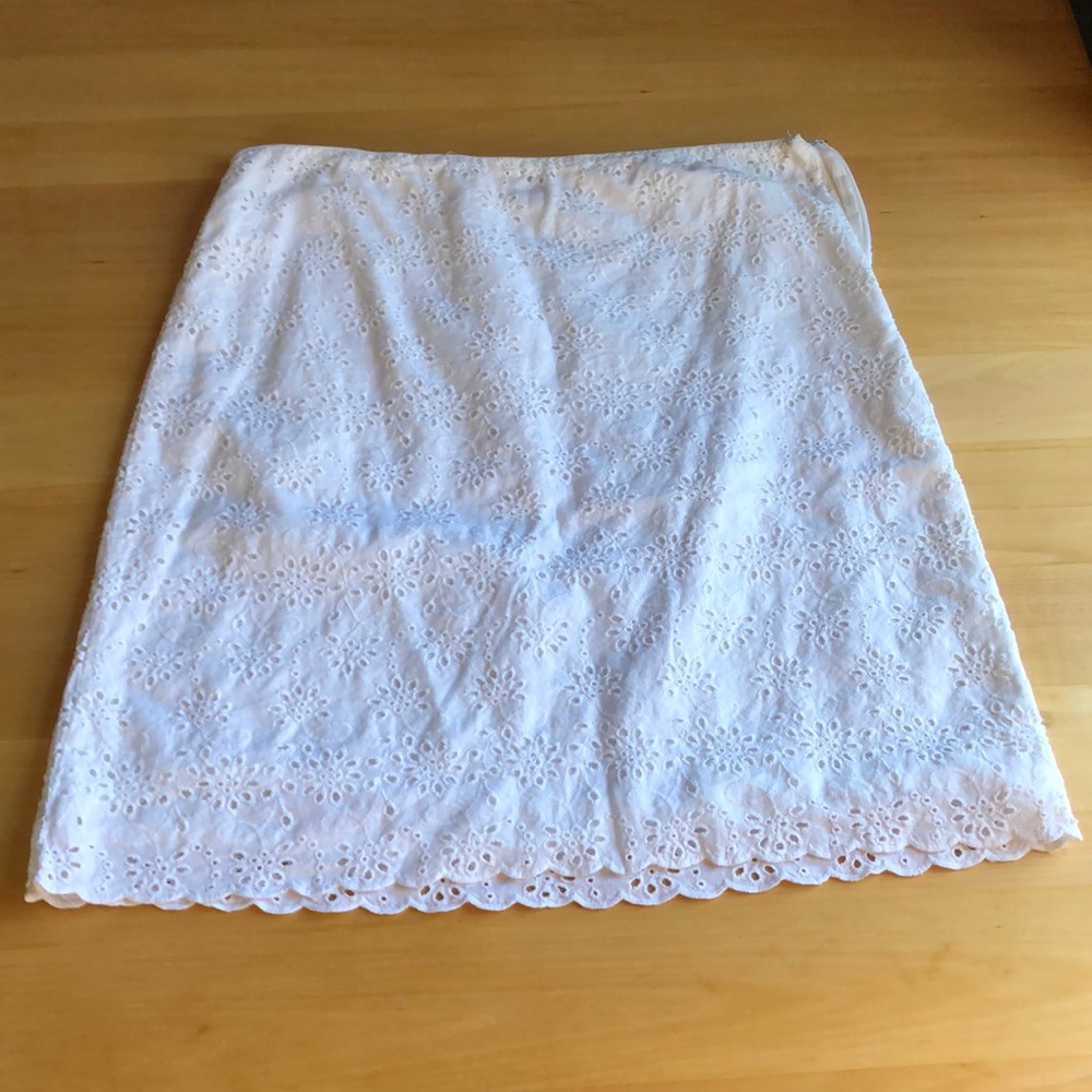 JCrew Eyelet Lace Skirt